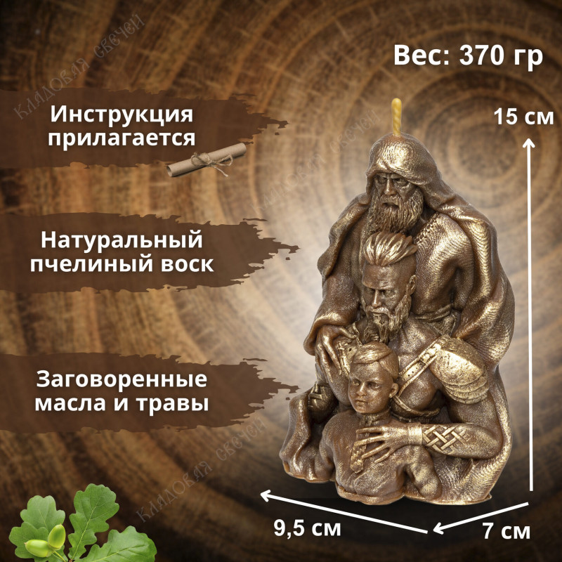 Свеча "Помощь Рода" (мужская) Свеча "Помощь Рода" (мужская)